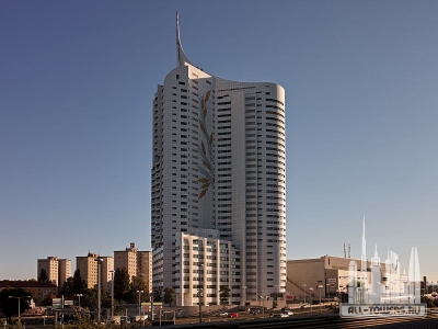 Hochhaus_Neue_Donau_Vienna_from_N_on_2012-10-03